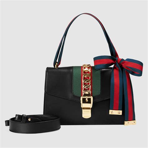 gucci sylvie leather shoulder bag|gucci boston bag guccissima.